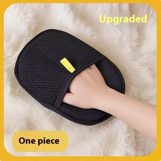2-in-1 Pet Grooming Glove — Deshedding & Hair Remover Mitt for Dogs, Cats & Small Pets